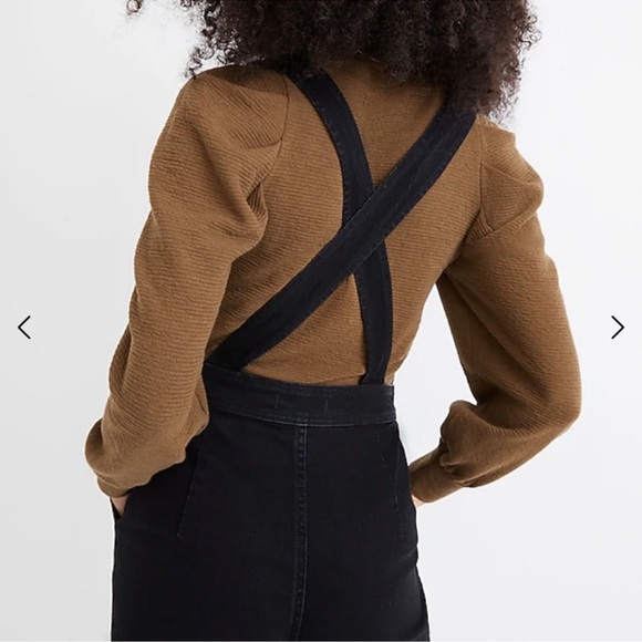 Madewell Denim Cross Back Jumpsuit in Clybourn Wash Size 6 - Picture 3 of 10